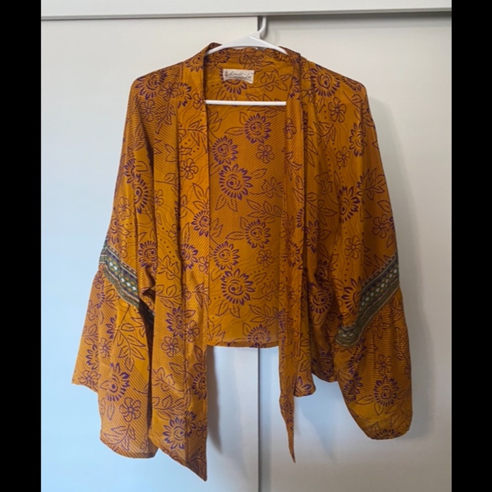 Kantha Bae silk shrug